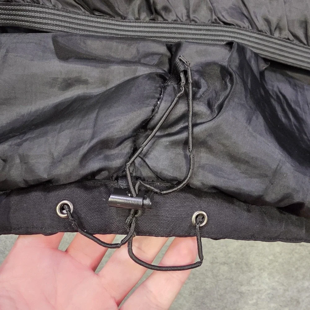 The North Face Steep Tech 600 LTD Jacket Mens XL Black Hooded Belted Ski Parka
